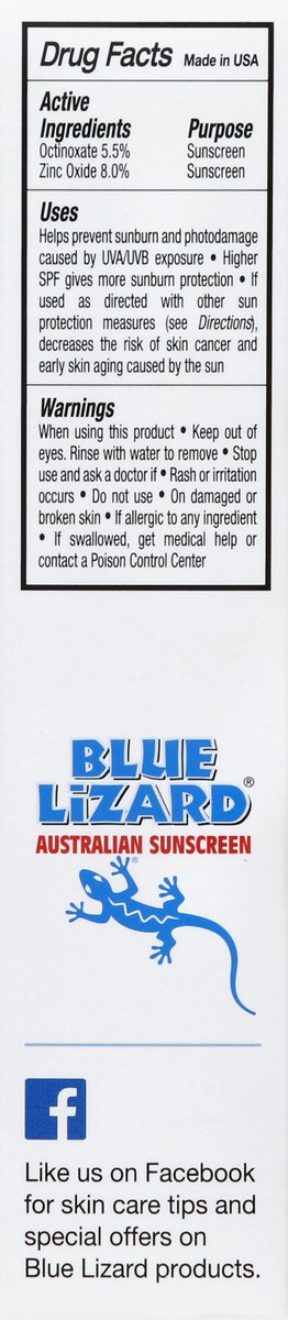 slide 3 of 4, Blue Lizard Face Sunscreen Lotion - SPF 30, 5 oz