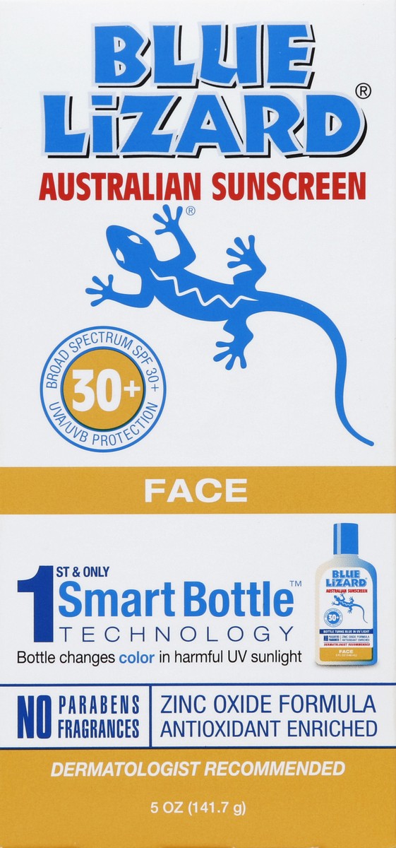 slide 4 of 4, Blue Lizard Face Sunscreen Lotion - SPF 30, 5 oz