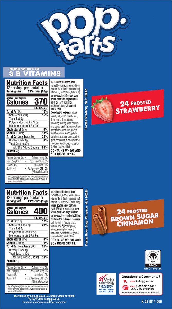 slide 9 of 14, Pop-Tarts Toaster Pastries, Breakfast Foods, Kids Snacks, Variety Pack, 81.2oz Box, 48 Pop-Tarts, 81.20 oz