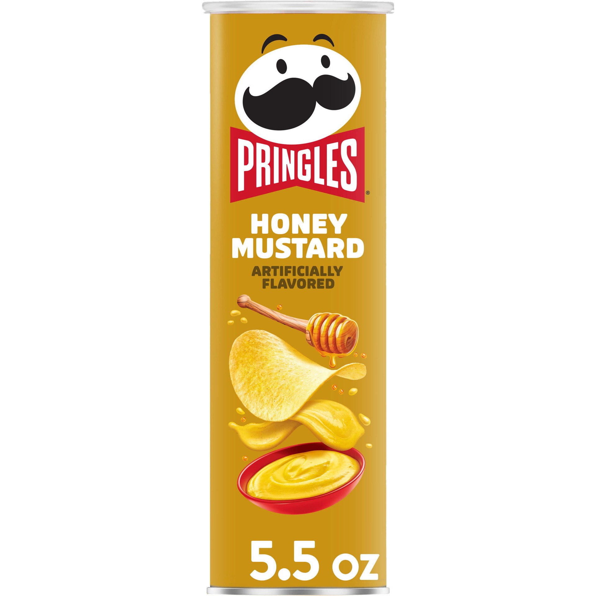 slide 1 of 5, Pringles Potato Crisps Chips, Honey Mustard, 5.5 oz, 5.5 oz