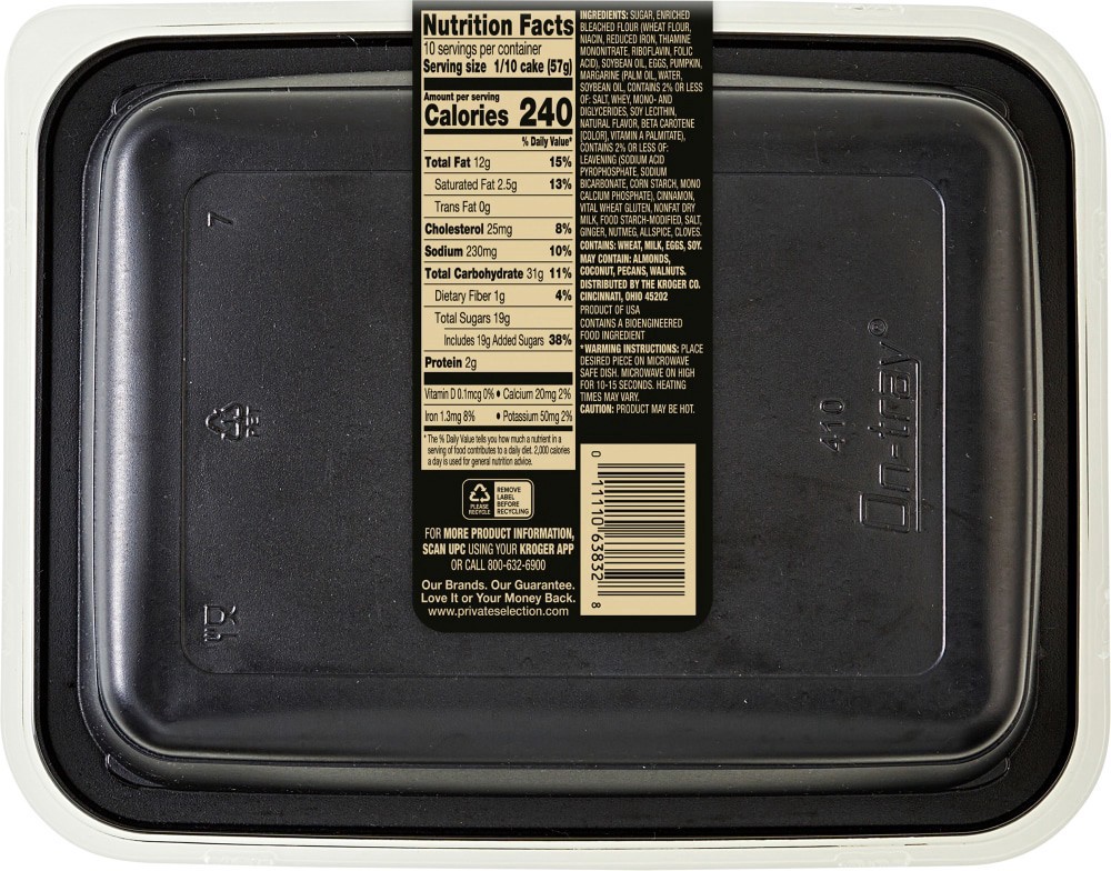 slide 2 of 2, Private Selection Pumpkin Spice Crumb Cake, 20 oz