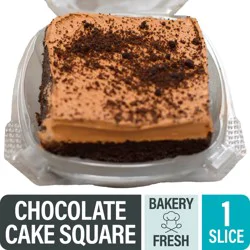 Bakery Fresh Chocolate Cake With Chocolate Whipped Topping