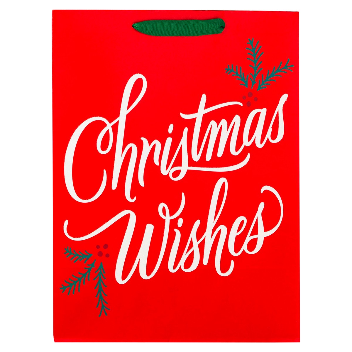 slide 4 of 6, Hallmark Large Gift Bag, Christmas Wishes on Red, 1 ea