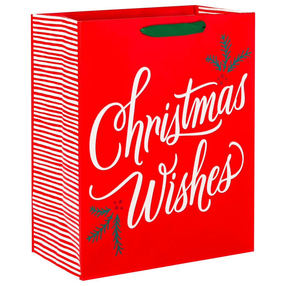 slide 6 of 6, Hallmark Large Gift Bag, Christmas Wishes on Red, 1 ea