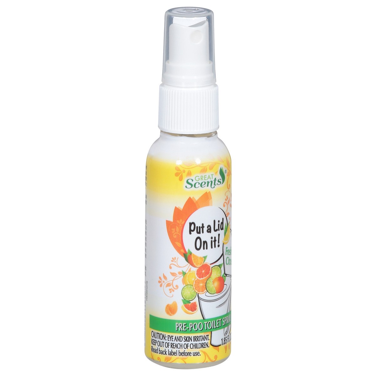 slide 5 of 9, Great Scents Pre-Poo Fresh Citrus Toilet Spray 1.85 fl oz, 1.85 fl oz