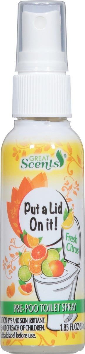 slide 6 of 9, Great Scents Pre-Poo Fresh Citrus Toilet Spray 1.85 fl oz, 1.85 fl oz