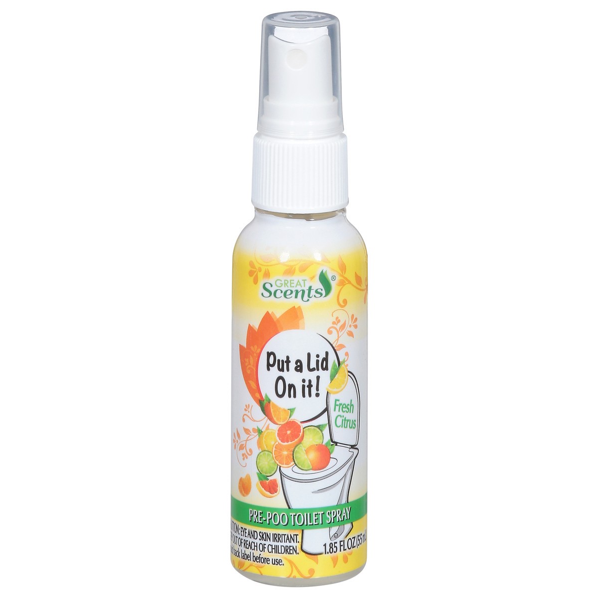 slide 1 of 9, Great Scents Pre-Poo Fresh Citrus Toilet Spray 1.85 fl oz, 1.85 fl oz