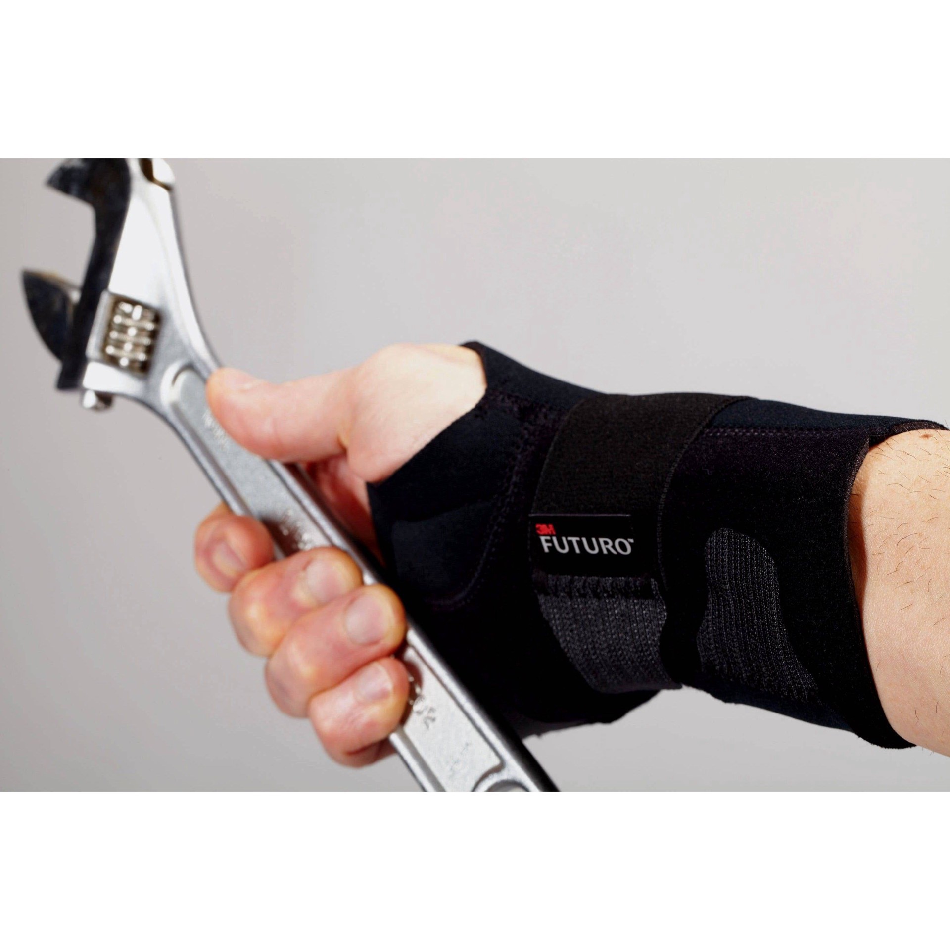 slide 10 of 37, Futuro Compression Stabilizing Wrist Brace, Left Hand, L/XL, LG/XL