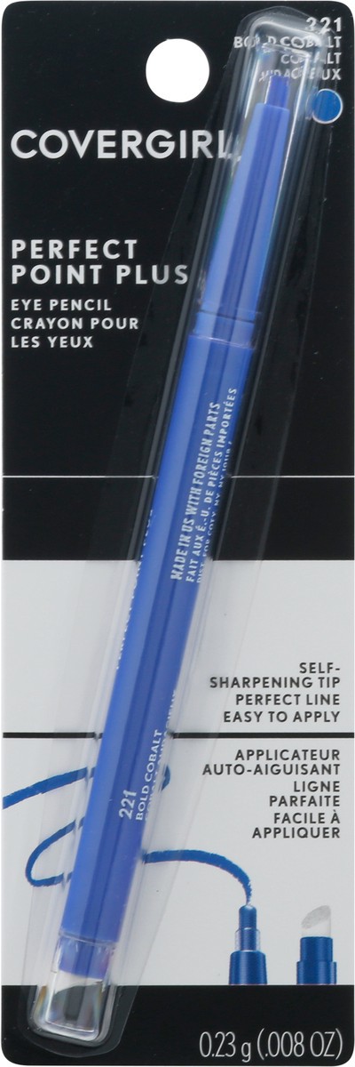 slide 8 of 10, Covergirl Perfect Point Plus Bold Cobalt 221 Eye Pencil 0.008 oz, 4.4460000000000015 oz