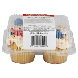 Arnie's Bakery Special Occasion Cupcakes, 4 Count