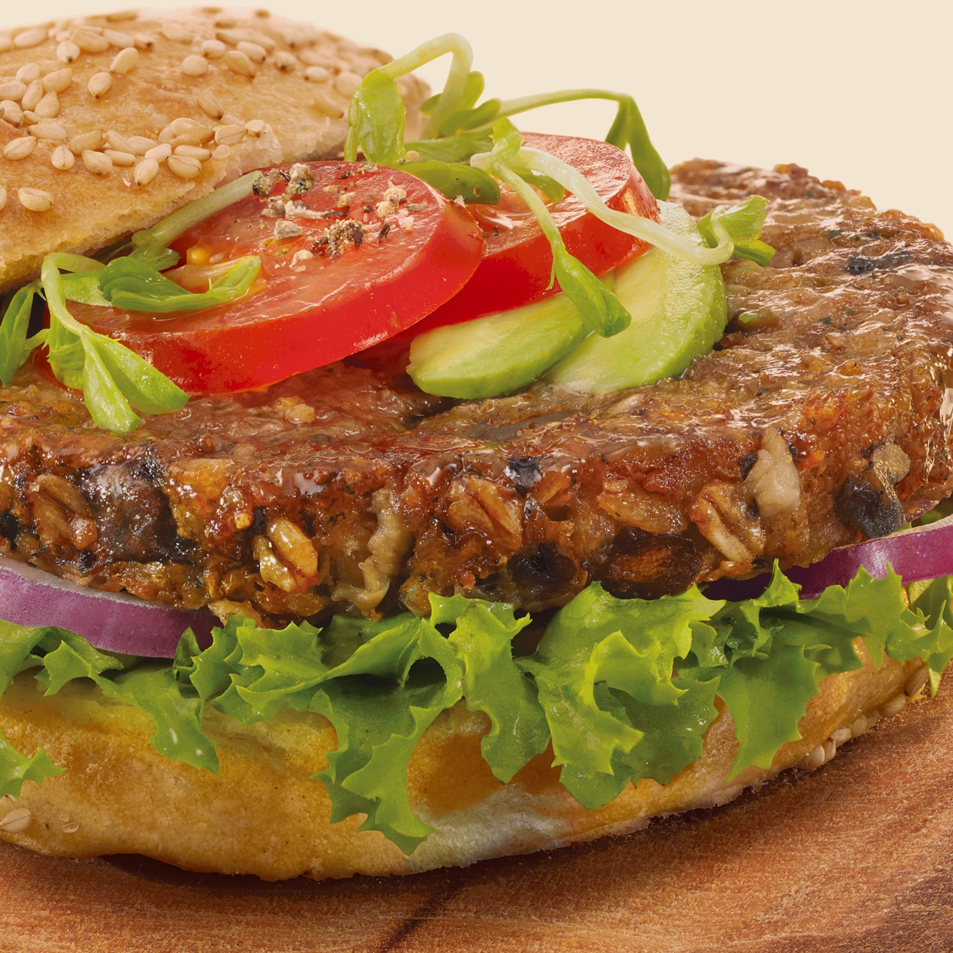 slide 5 of 5, Gardenburger Veggie Burgers, 18 Grams of Whole Grain, Original, 10 oz
