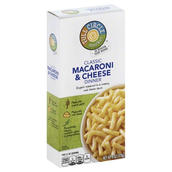slide 1 of 1, Full Circle Market Classic Macaroni & Cheese Dinner, 6 oz