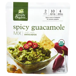 Simply Organic Guacamole Mix, Spicy