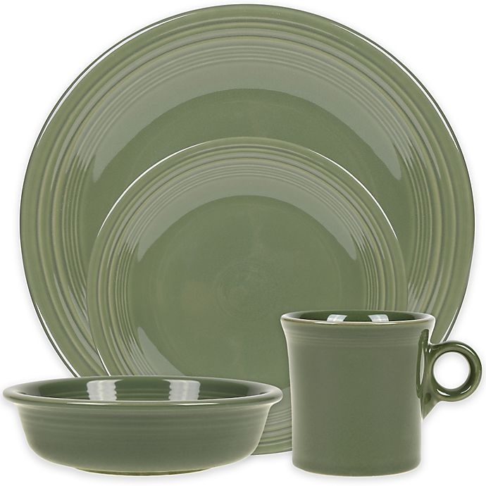 slide 1 of 1, Fiesta Place Setting - Sage, 4 ct