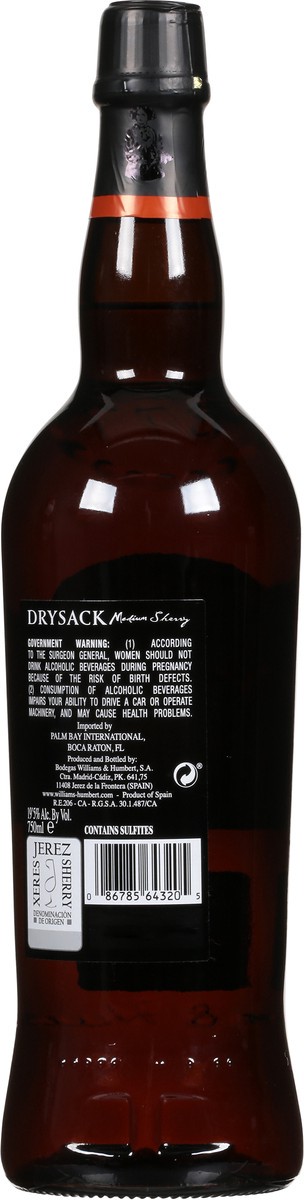 slide 3 of 7, Williams and Humbert Sherries Dry Sack Medium, 750ml, 750 ml