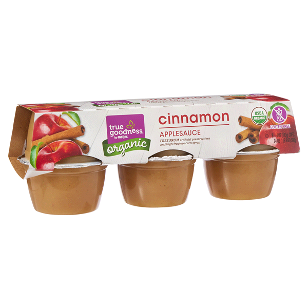 slide 14 of 17, True Goodness Organic Cinnamon Applesauce, 6 ct