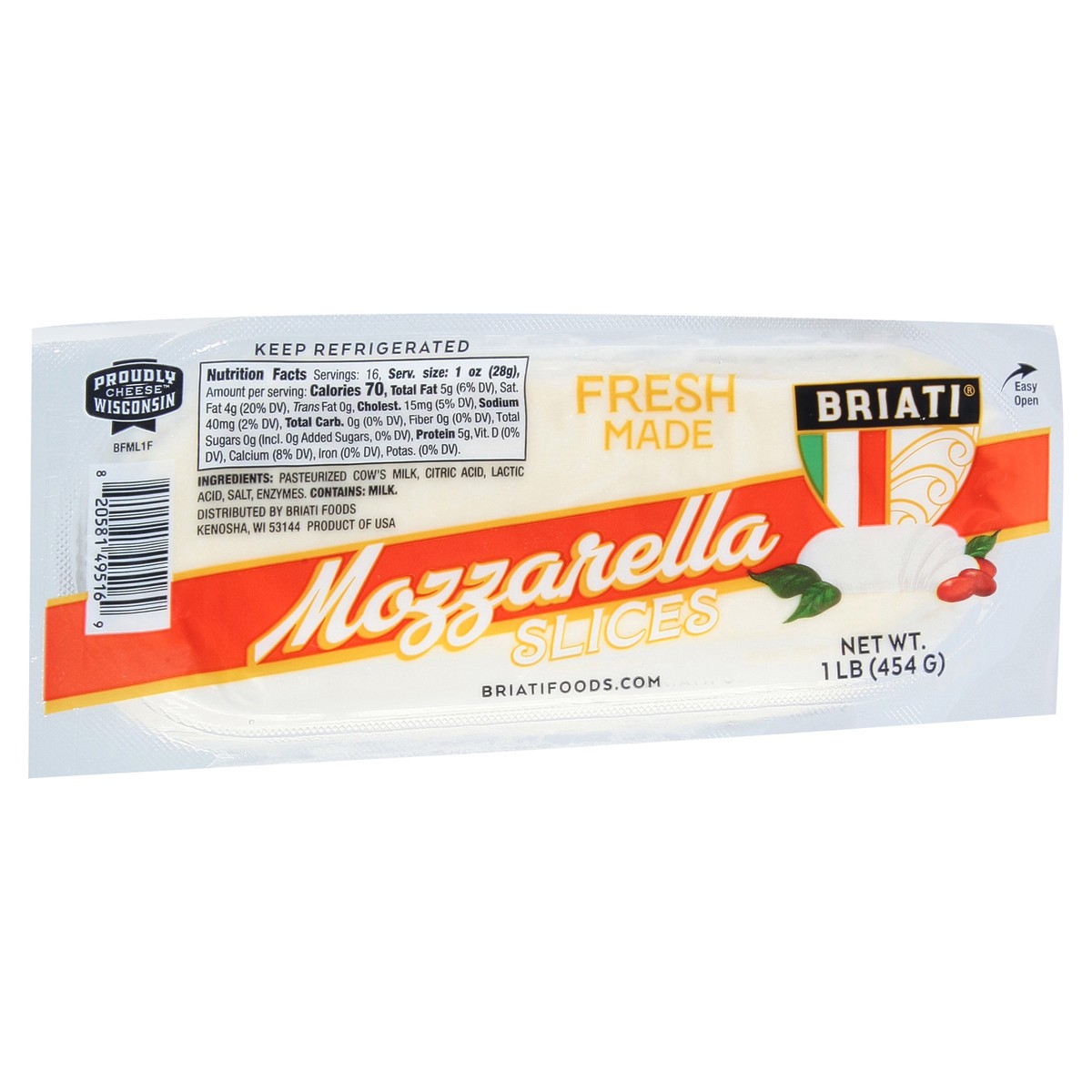 slide 4 of 11, Briati Mozzarella Cheese Slices 1 lb, 16 oz