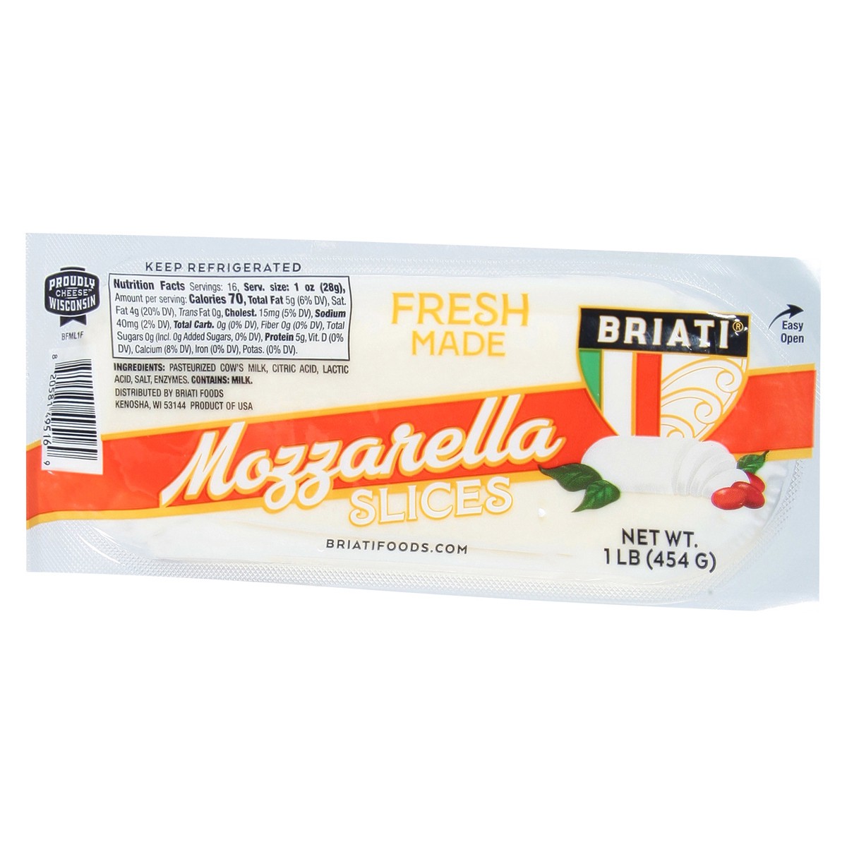 slide 5 of 11, Briati Mozzarella Cheese Slices 1 lb, 16 oz