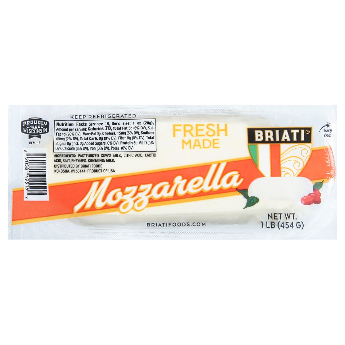 slide 1 of 11, Briati Mozzarella Cheese Slices 1 lb, 16 oz