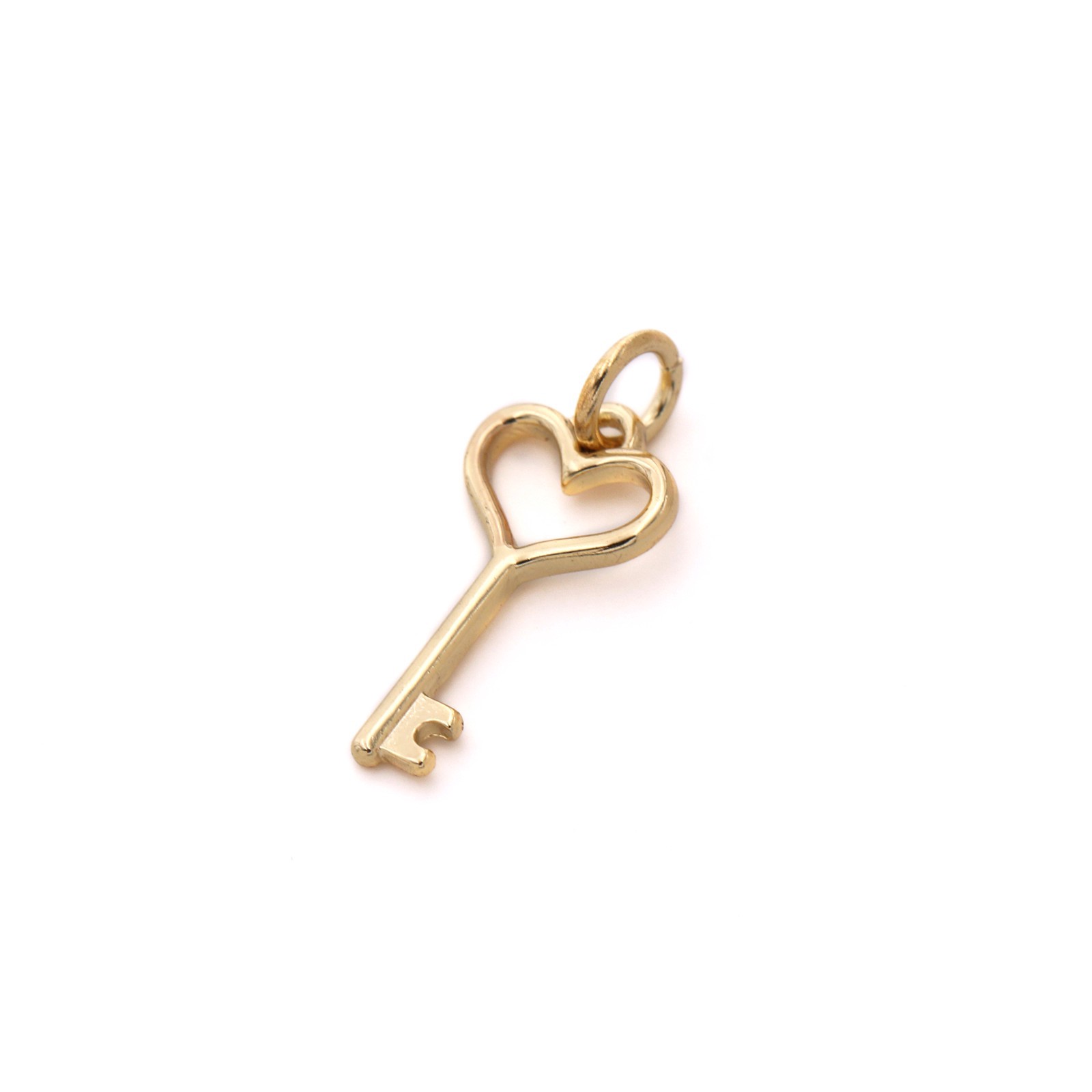 slide 4 of 4, Charmalong 14k Gold Plated Heart Key Charm By Bead Landing, 0.91 in x 0.39 in x 0.2 in