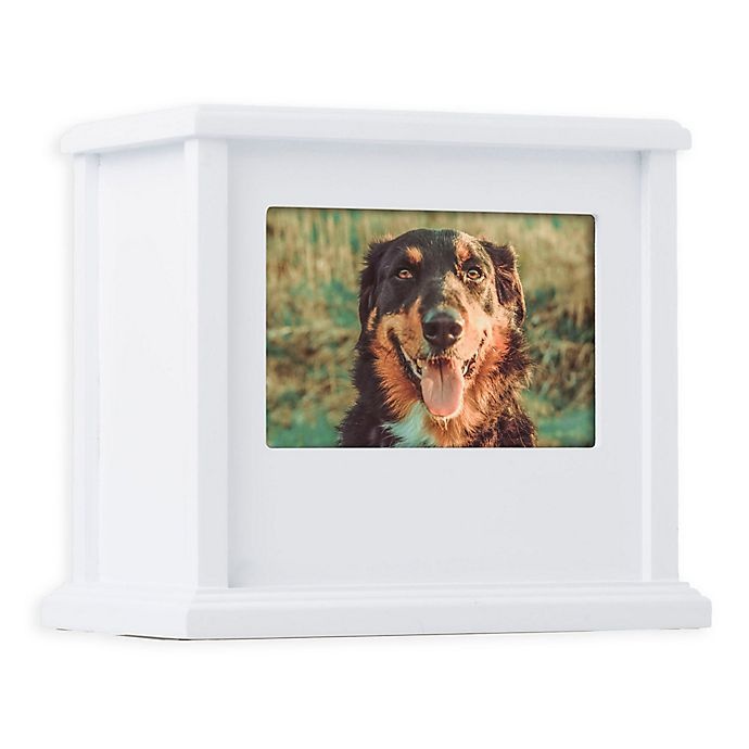 slide 1 of 1, Pearhead Pet Memory Keepsake Box - White, 1 ct