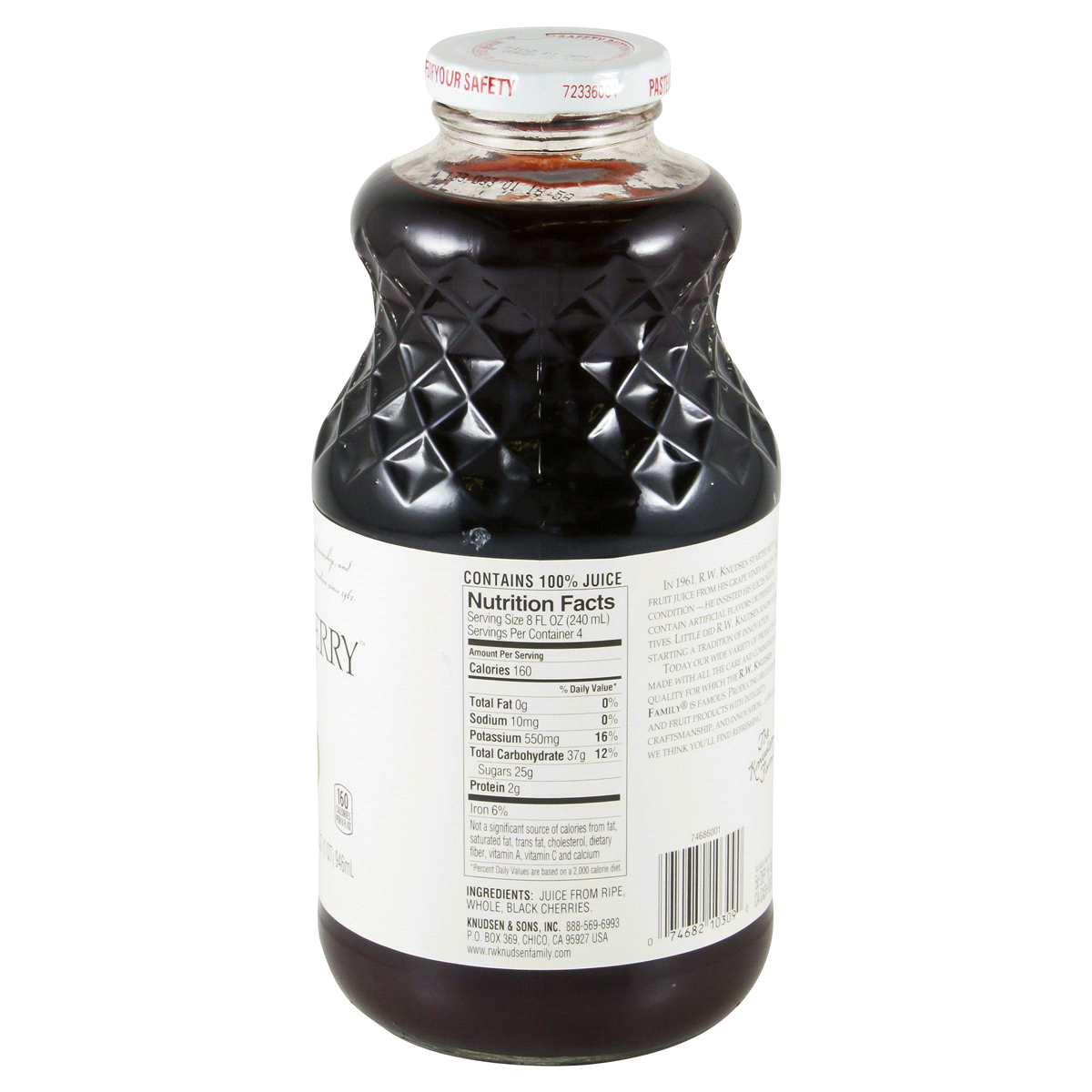 slide 2 of 4, Rw Knudsen Just Black Cherry Juice, 32 oz