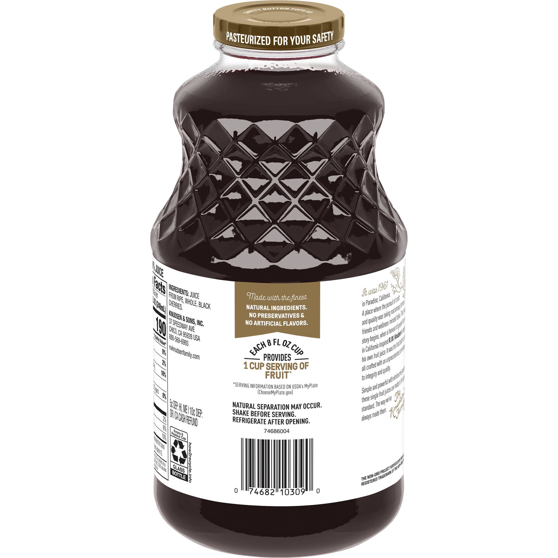 slide 5 of 7, RW Knudsen Family Black Cherry Juice - 32 fl oz, 32 fl oz