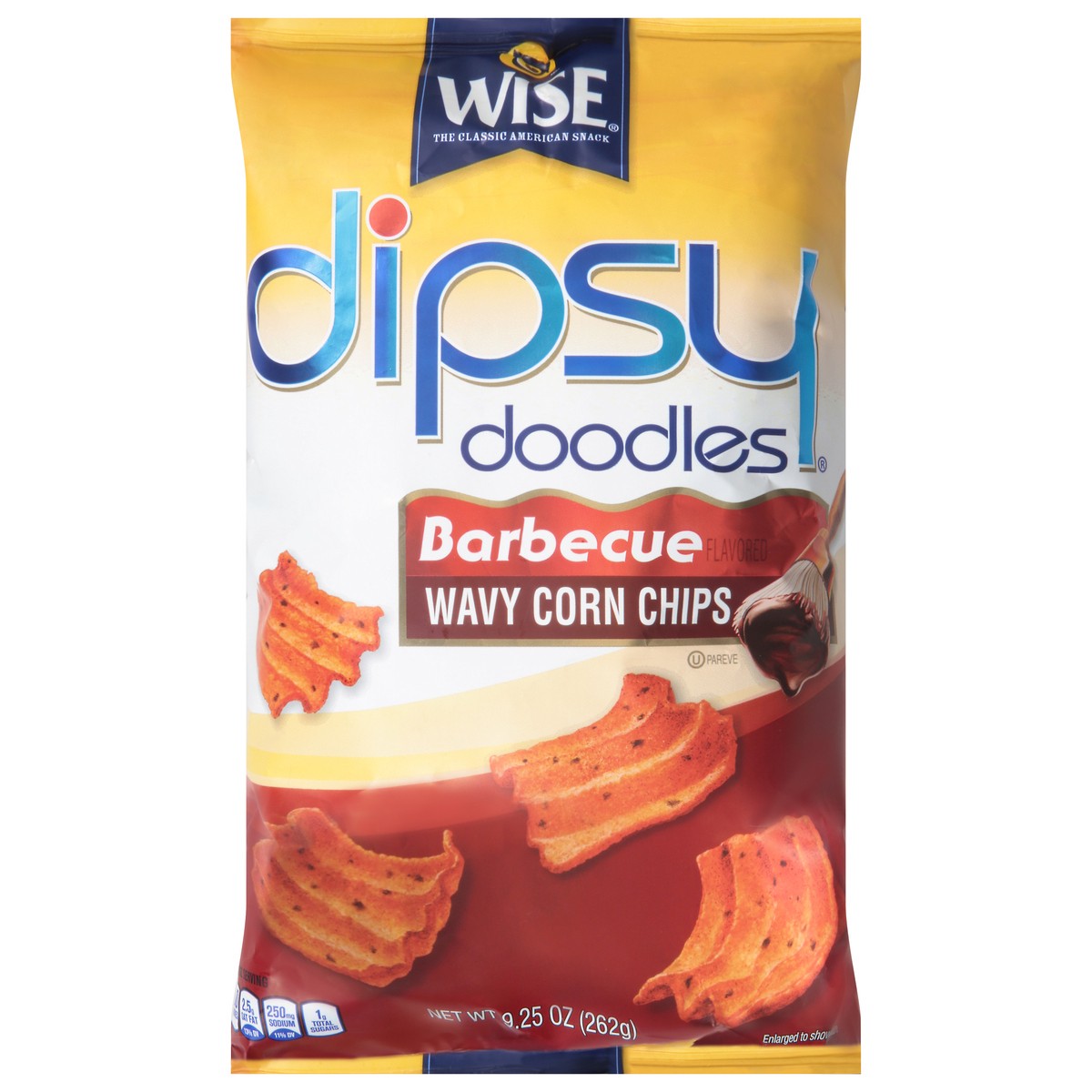 slide 1 of 14, Wise Dipsy Doodles Wavy Barbecue Corn Chips 9.25 oz, 9.25 oz