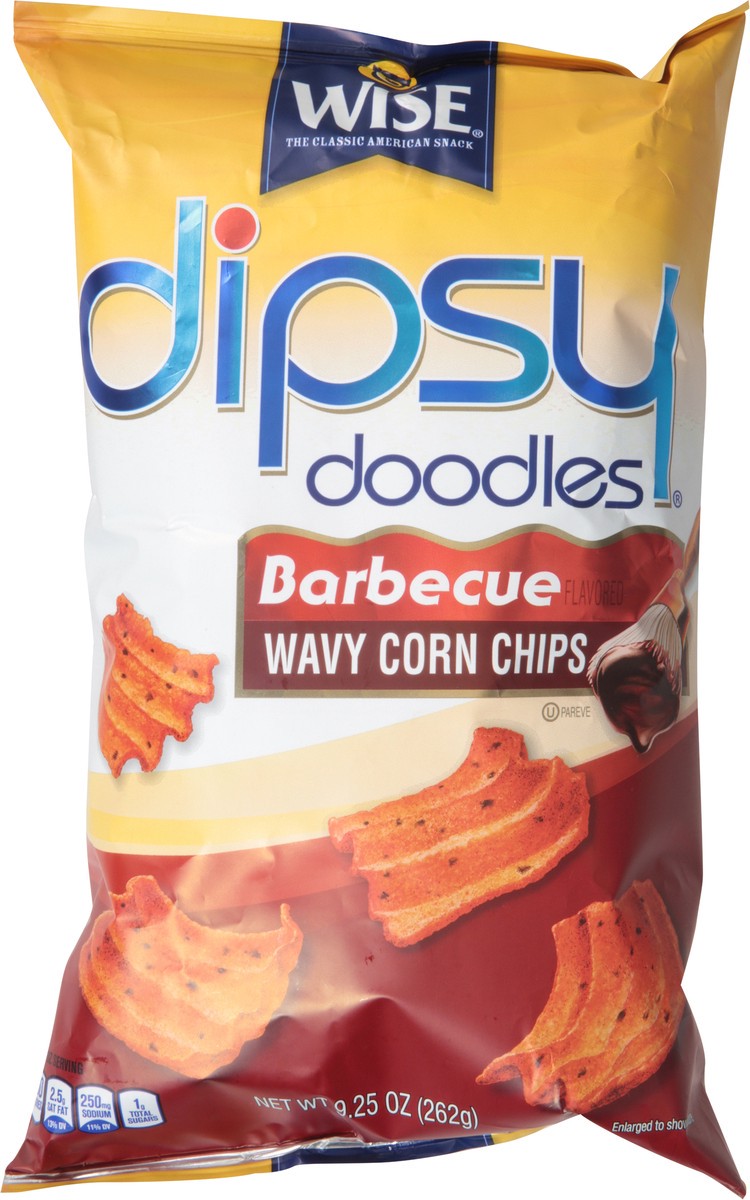 slide 13 of 14, Wise Dipsy Doodles Wavy Barbecue Corn Chips 9.25 oz, 9.25 oz