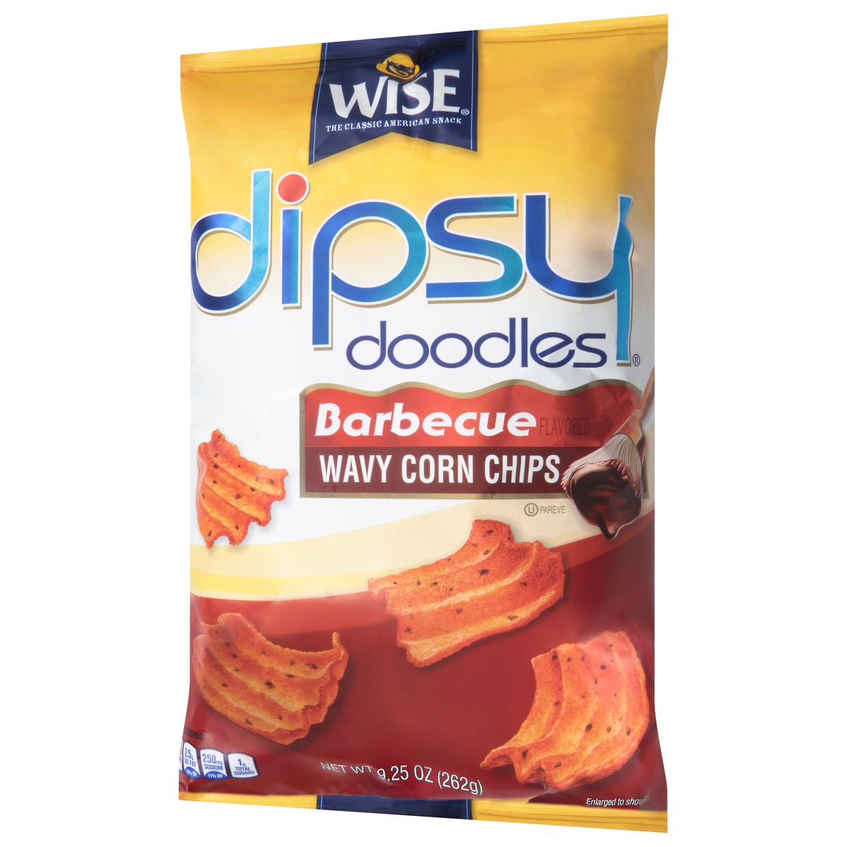 slide 9 of 14, Wise Dipsy Doodles Wavy Barbecue Corn Chips 9.25 oz, 9.25 oz