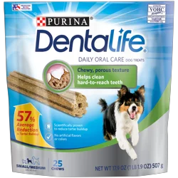 Purina DentaLife Made in USA Facilities Small/Medium Dog Dental Chews, Daily