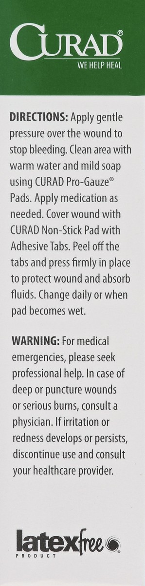 slide 3 of 5, Curad Pads, Non-Stick, Ouchless, with Adhesive Tabs, 10 ct
