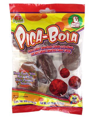 slide 1 of 1, Pica-Bola Tamarind Candy, 6 ct