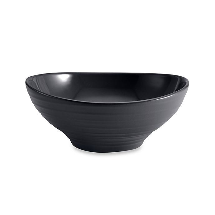 slide 1 of 1, Mikasa Swirl Cereal Bowl - Graphite, 1 ct