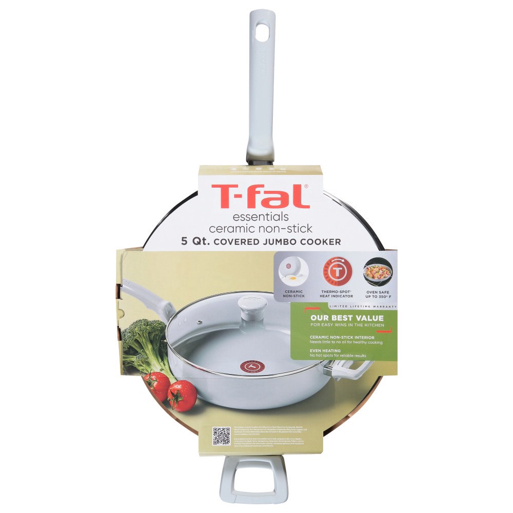 slide 2 of 2, T-Fal® Essentials Ceramic Jumbo Cooker, 1 ct