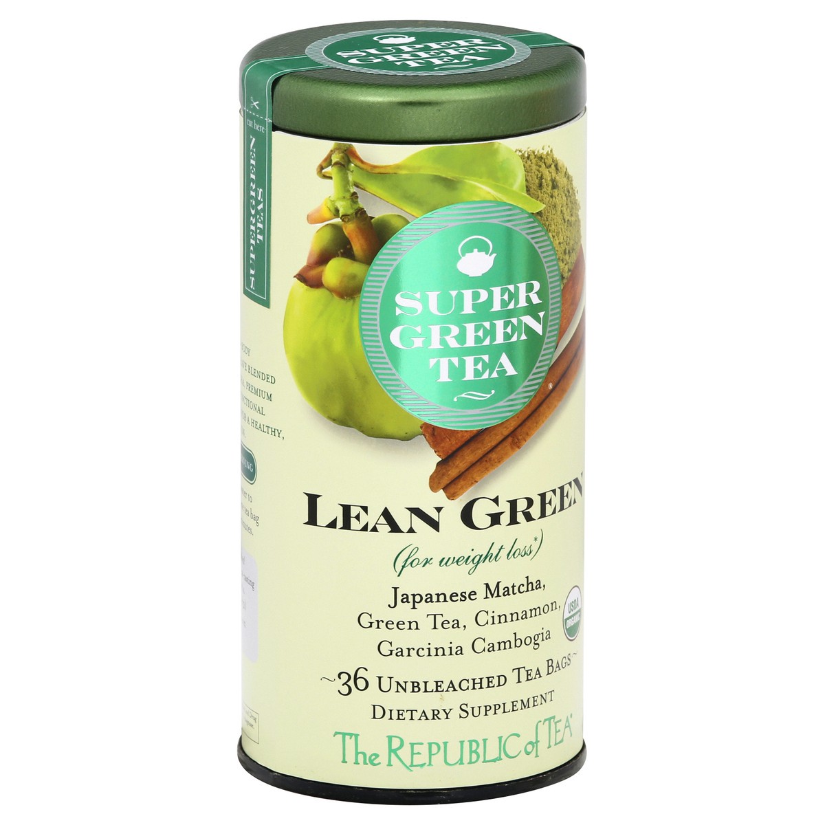 slide 7 of 9, The Republic of Tea Bags Lean Green SuperGreen Tea - 36 ct, 36 ct