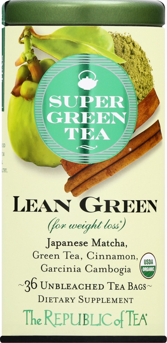 slide 2 of 9, The Republic of Tea Bags Lean Green SuperGreen Tea - 36 ct, 36 ct