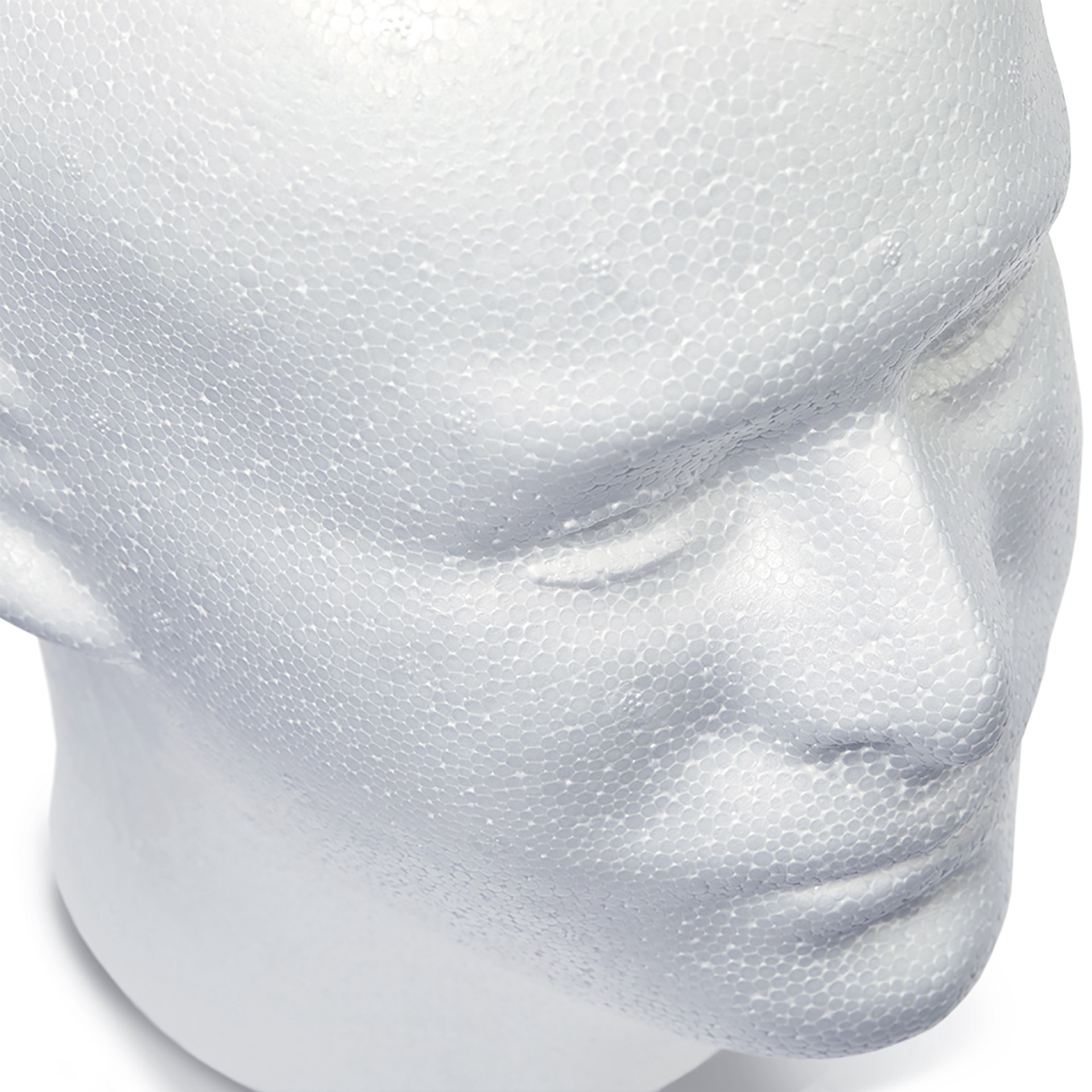slide 4 of 7, Floracraft Smoothfōm Male Foam Head, 6.2 in x 8.8 in x 10.3 in