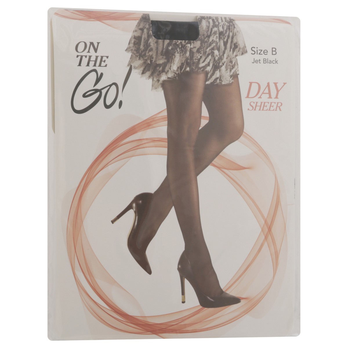 slide 2 of 12, On the Go! Jet Black Day Sheer Size B 1 ea, 1 ct