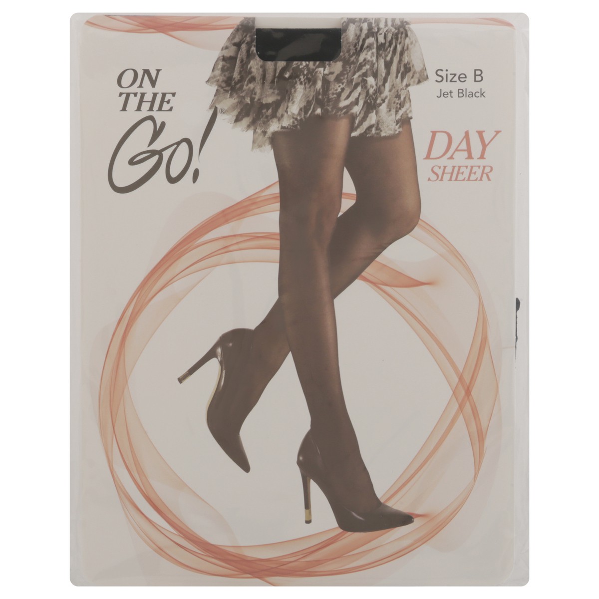 slide 6 of 12, On the Go! Jet Black Day Sheer Size B 1 ea, 1 ct