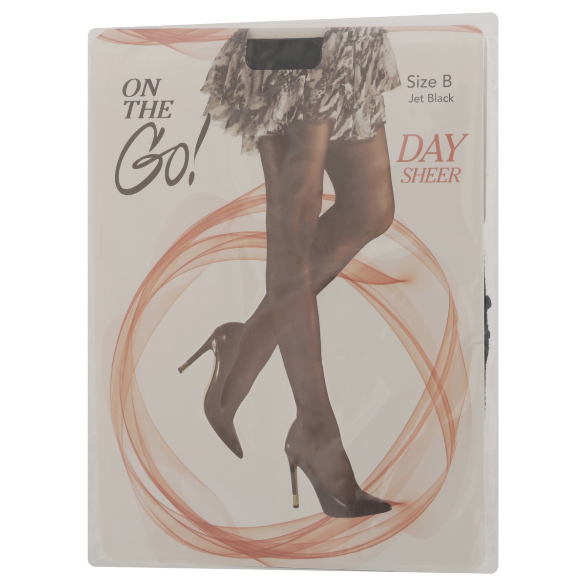 slide 12 of 12, On the Go! Jet Black Day Sheer Size B 1 ea, 1 ct