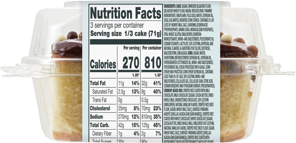 slide 3 of 3, Bakery Fresh 1-Layer Yellow Fudge Cake Square, 7.5 oz