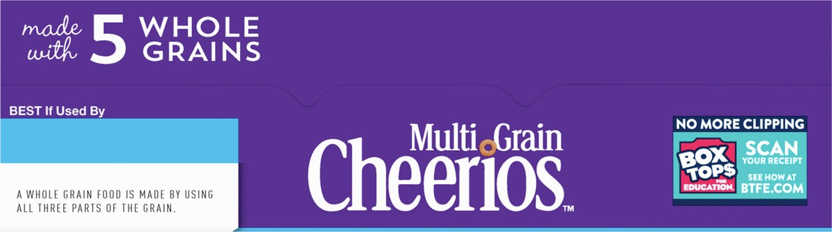 slide 8 of 8, General Mills Multi Grain Cheerios Heart Healthy Cereal, 18 OZ Family Size Cereal Box, 18 oz