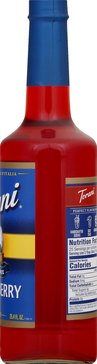 slide 9 of 13, Torani Sugar Free Strawberry Syrup 25.4 fl oz, 25.4 fl oz