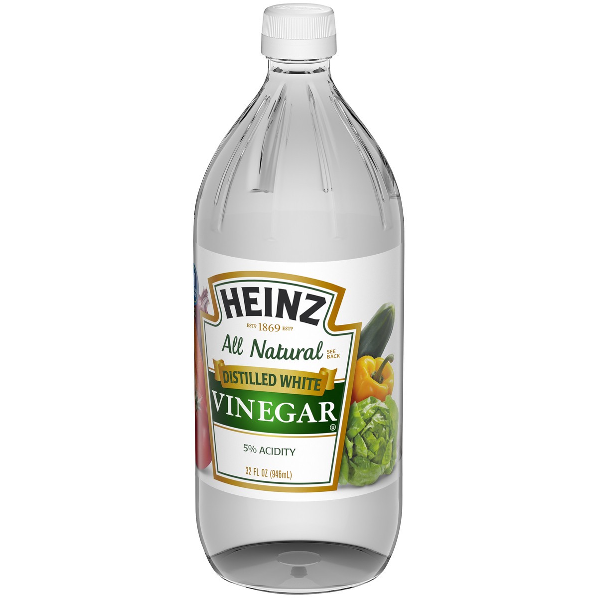 slide 3 of 13, Heinz All Natural Distilled White Vinegar 5% Acidity, 32 fl oz Bottle, 32 fl oz