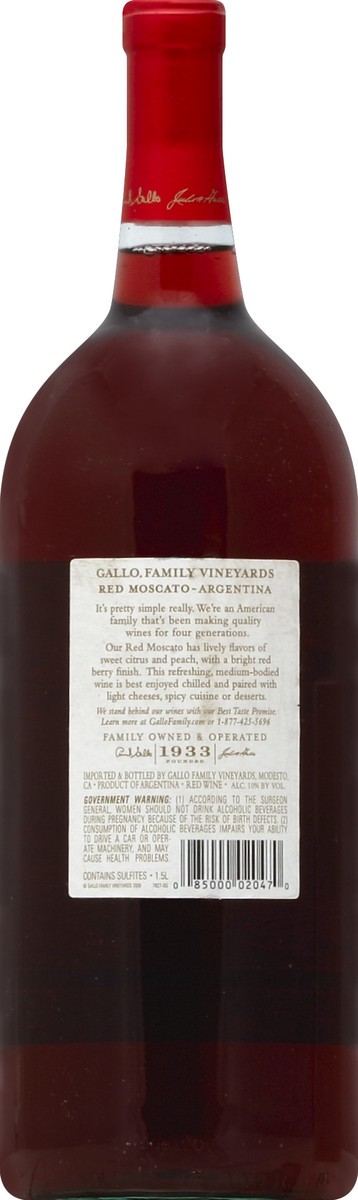 slide 6 of 6, Gallo Family Vineyards Red Wine, 1.50 liter