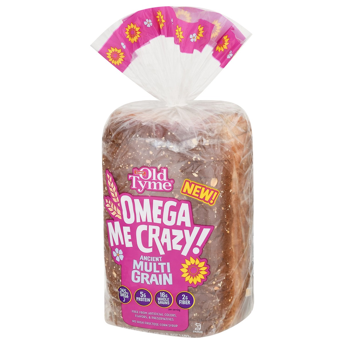 slide 9 of 14, Schmidt's Old Tyme Omega Me Crazy Ancient Multi Grain Bread 24 oz, 24 oz