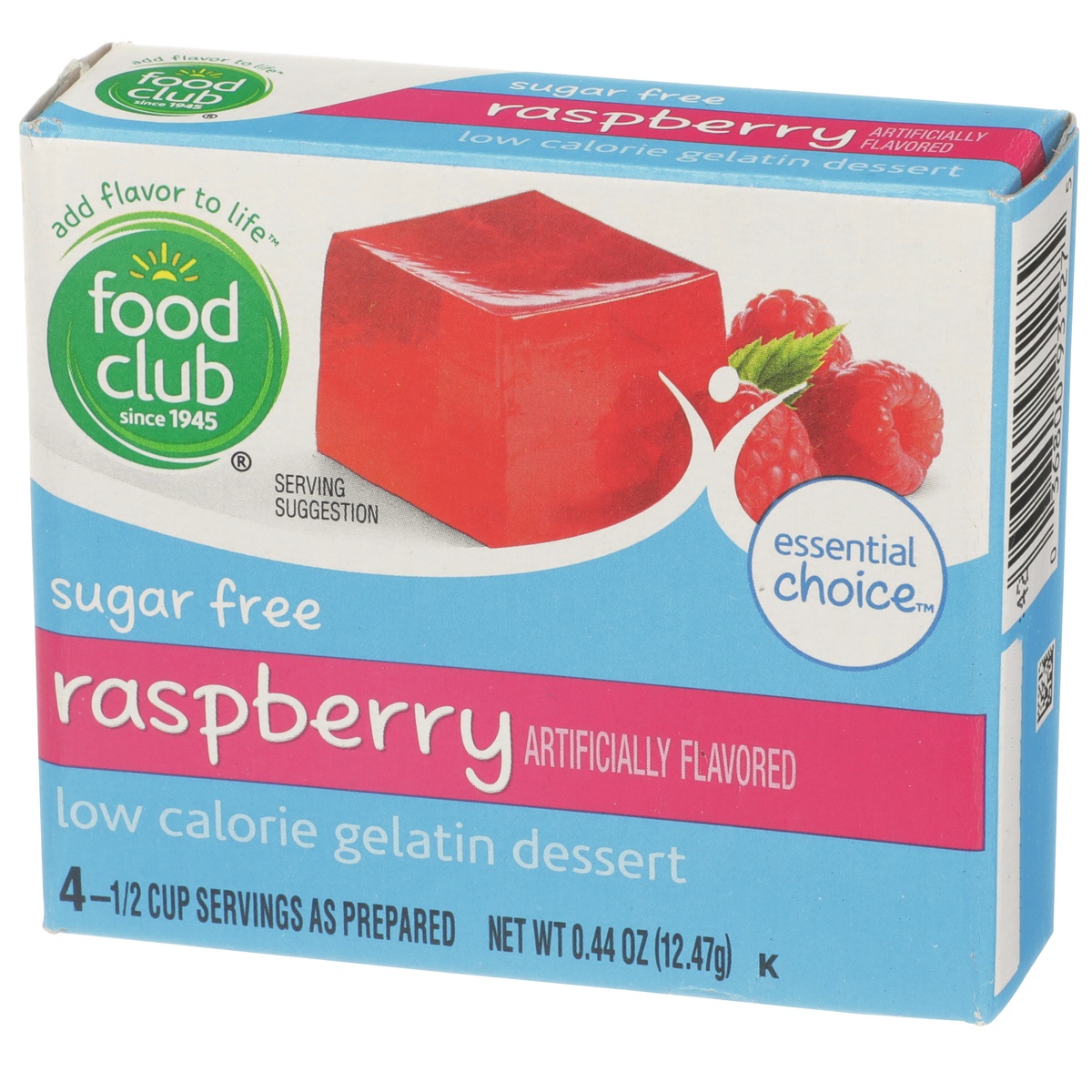 slide 3 of 10, Food Club Raspberry Sugar Free Low Calorie Gelatin Dessert, 0.44 oz