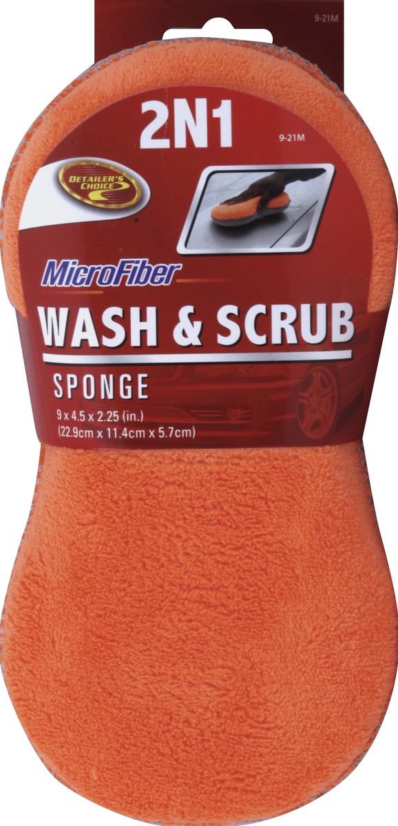 slide 1 of 3, Detailer's Choice Wash & Scrub Sponge 1 ea, 1 ea