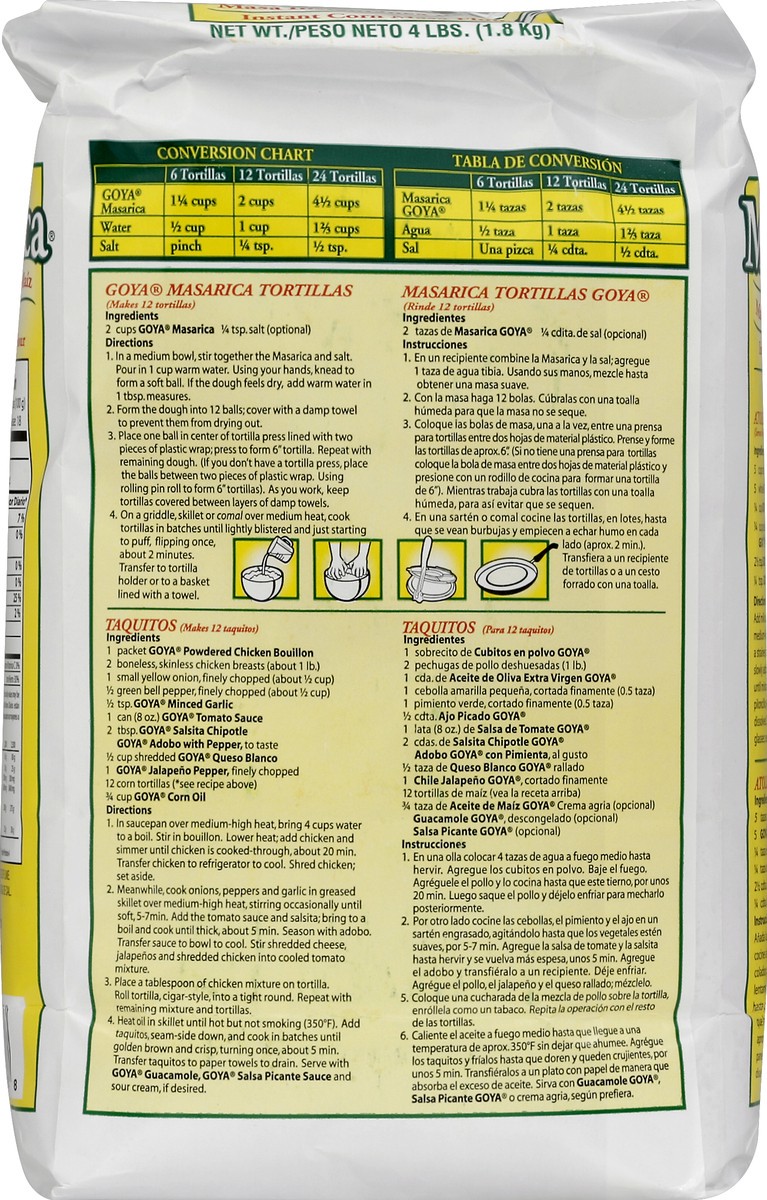 slide 4 of 8, Goya Corn Masa Flour 4 lb, 4 lb